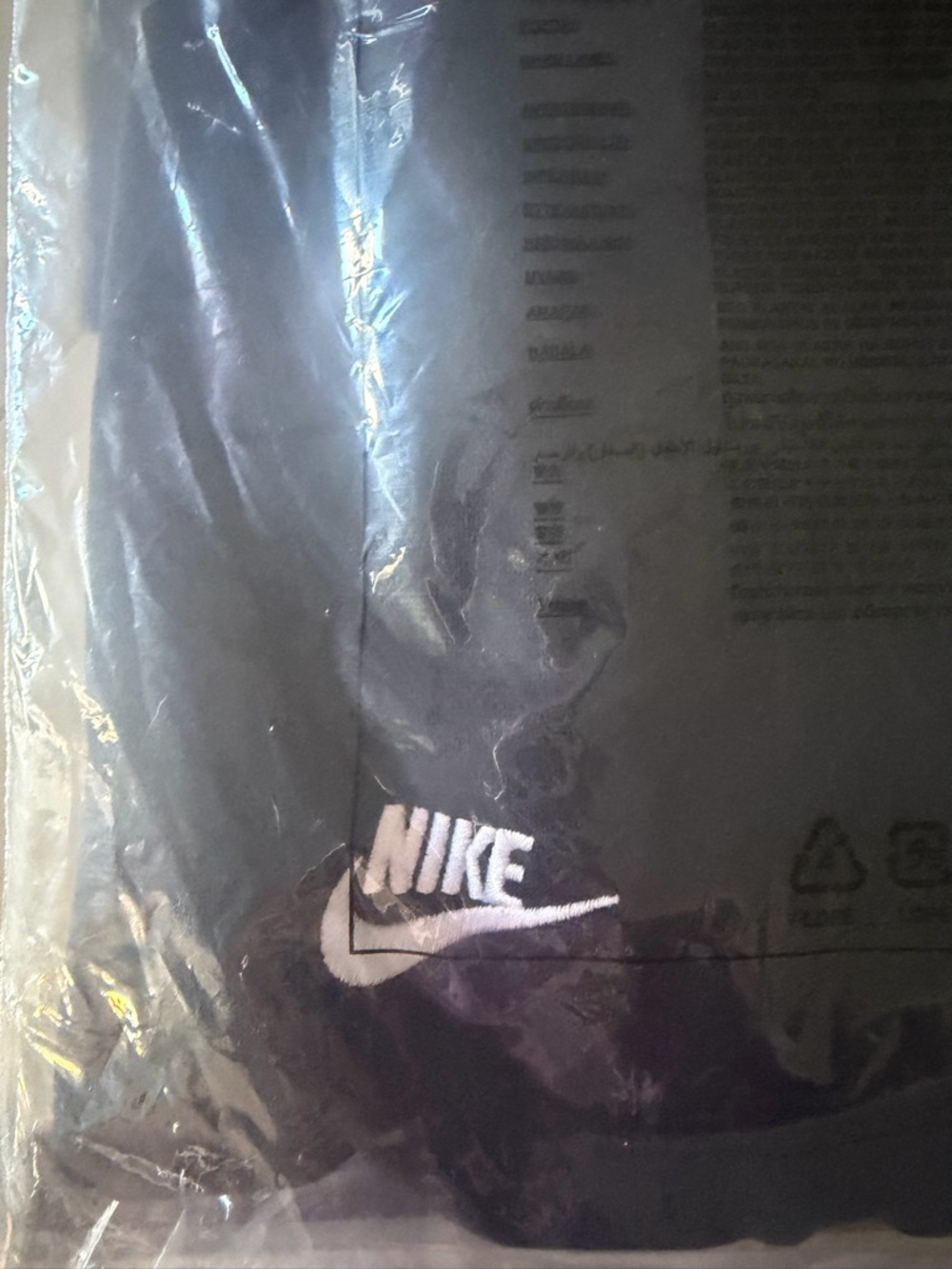 Nike Men’s Black Fleece Jogger Sweatpants NWT Size XL White Nike Embroidered 🔥 - Picture 4 of 16